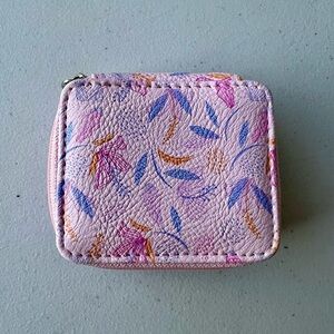 MIAMICA Floral Print Travel Size Jewelry Box Pill Box Small